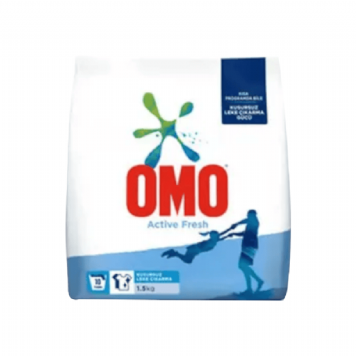 Omo Toz Çamaşır Deterjanı Active Fresh Beyazlar 1,5 kg
