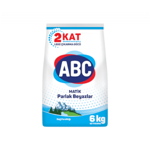 ABC Matik Toz Çamaşır Deterjanı Parlak Beyazlar 6 kg