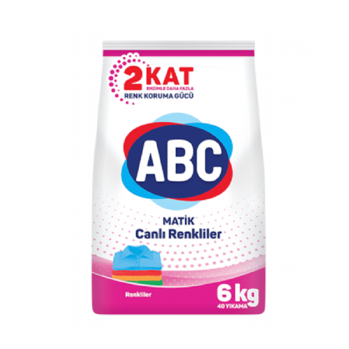 ABC Matik Toz Çamaşır Deterjanı Canlı Renkliler 6 Kg