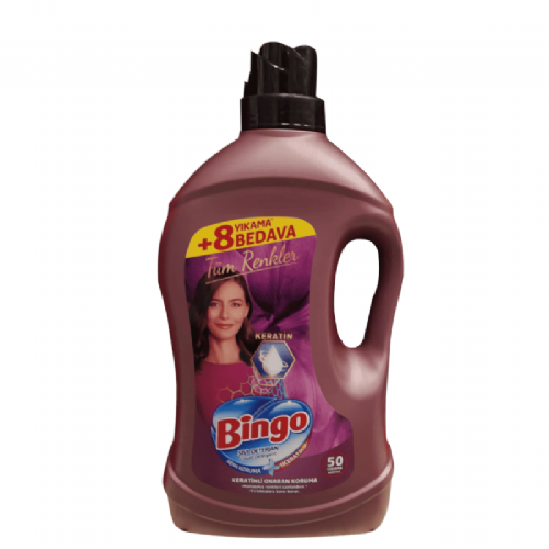 Bingo Sıvı Çamaşır Deterjanı Tüm Renkler İçin 3 L
