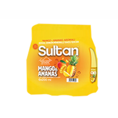 Sultan Mango & Ananas Aromalı Maden Suyu 6x200 ml