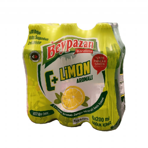 Beypazarı C+ Limon Aromalı Maden Suyu 6x200 ml