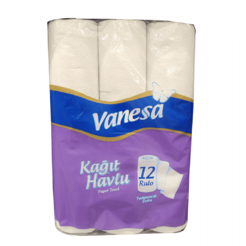 Vanesa Kağıt Havlu 2 Katlı 12 Rulo