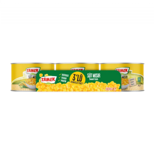 Tamek Süt Mısır 3x210 g