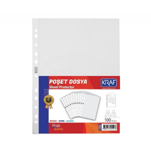 Kraf Poşet Dosya 100 Adet 1002 XL